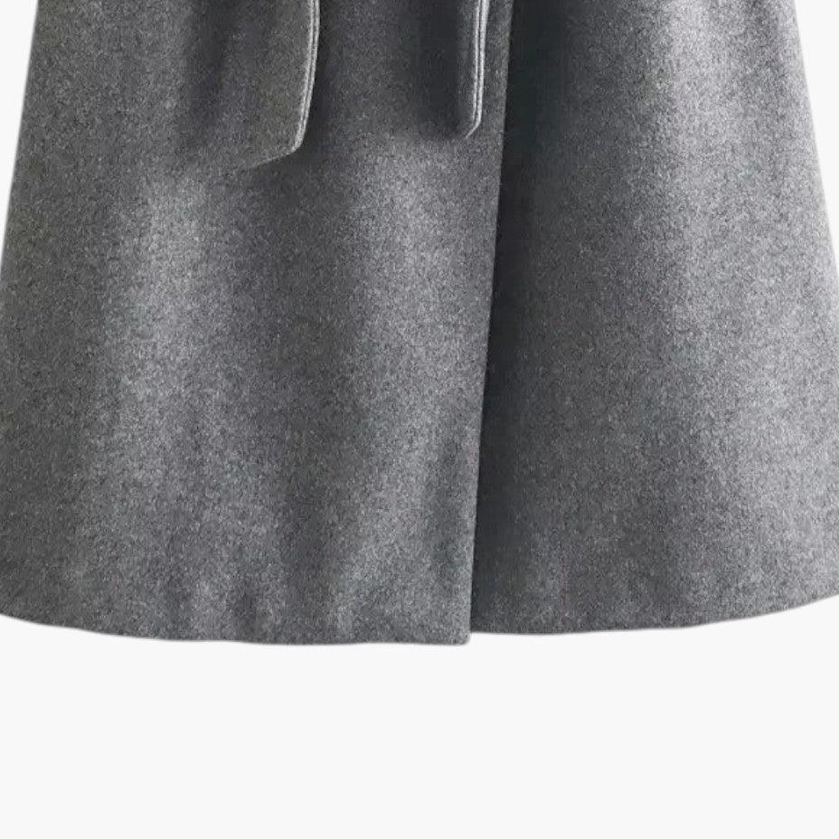Cassenta - Hooded Belted Trenchcoat Rainy Day Commuting — view 9 of 10