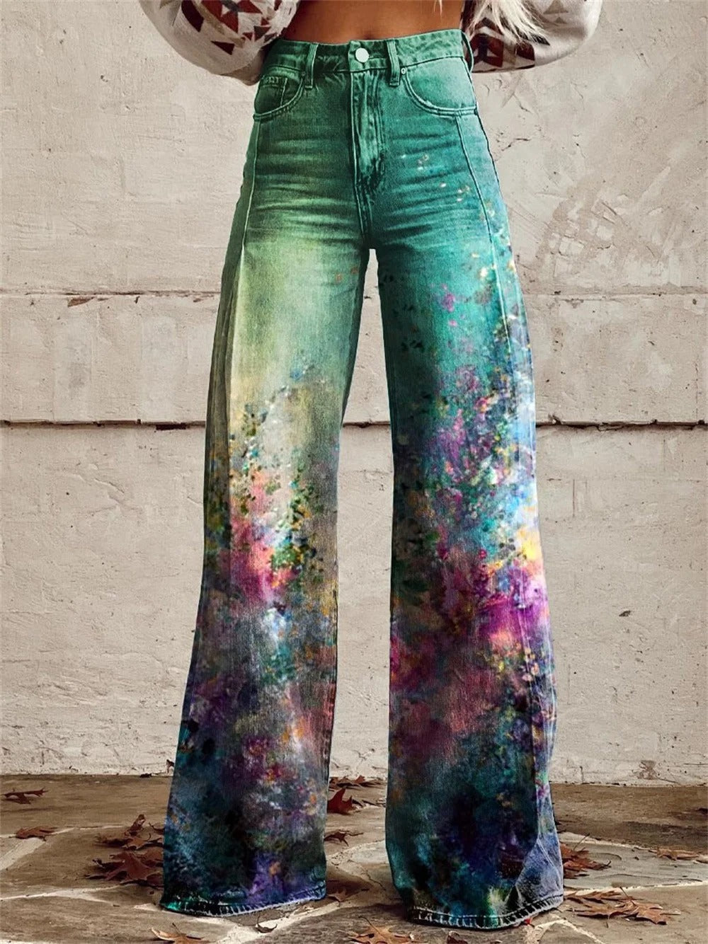 Amellora - High-Waisted Wide-Leg Trousers Everyday And Occasion Wear
