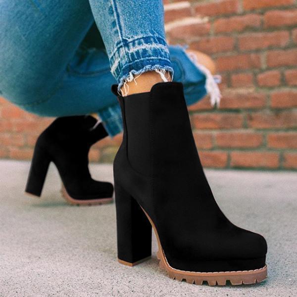 Marchetta - Suede Look Platform Ankle Boots Casual Evening Wear — view 4 of 5