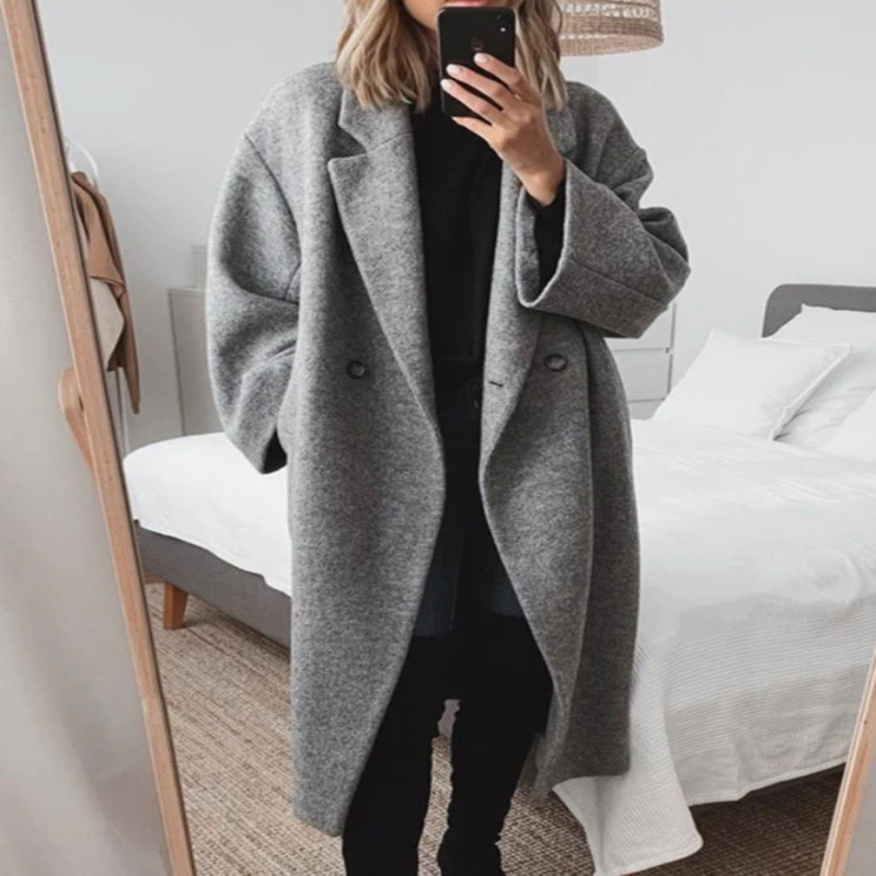 Wintervale - Classic Long Overcoat Autumn Winter Wear