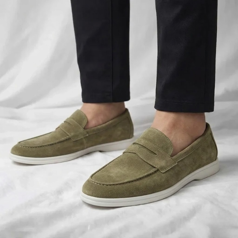 Faringdale - Suede Penny Loafers Everyday Smart Casual Wear — view 7 of 10