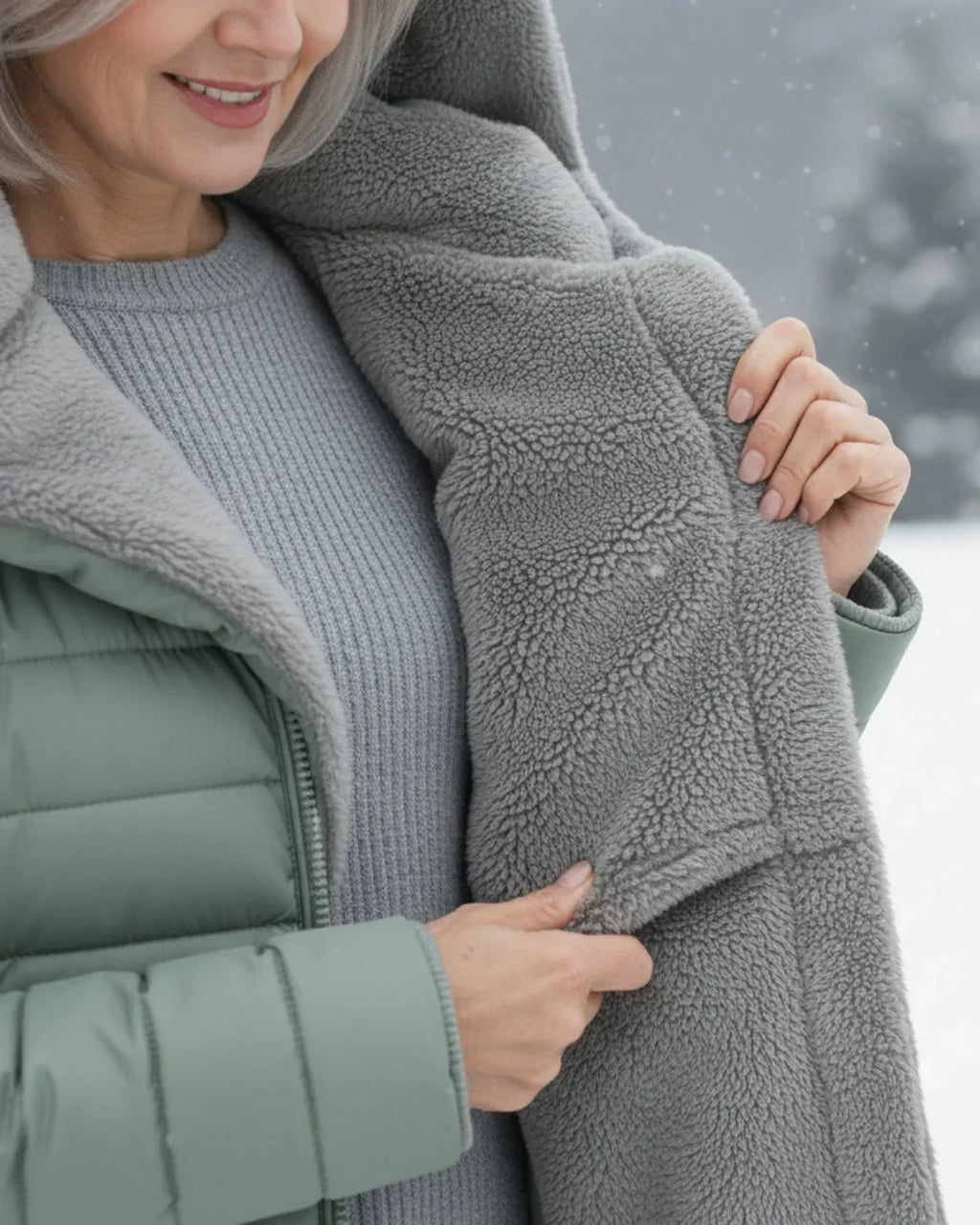 Winterly - Long Quilted Winter Jacket Cold Weather Wear — view 8 of 10
