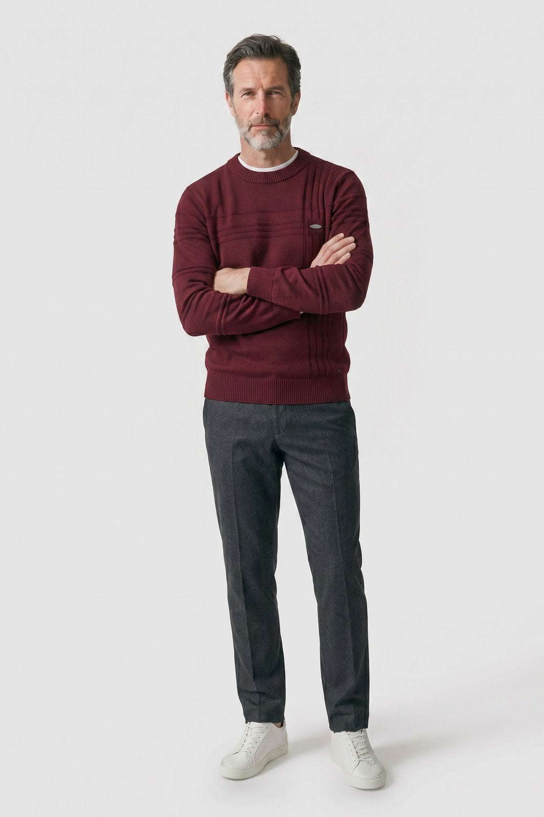 Rennick - Striped Crew Neck Jumper Smart Casual Wear — view 10 of 10
