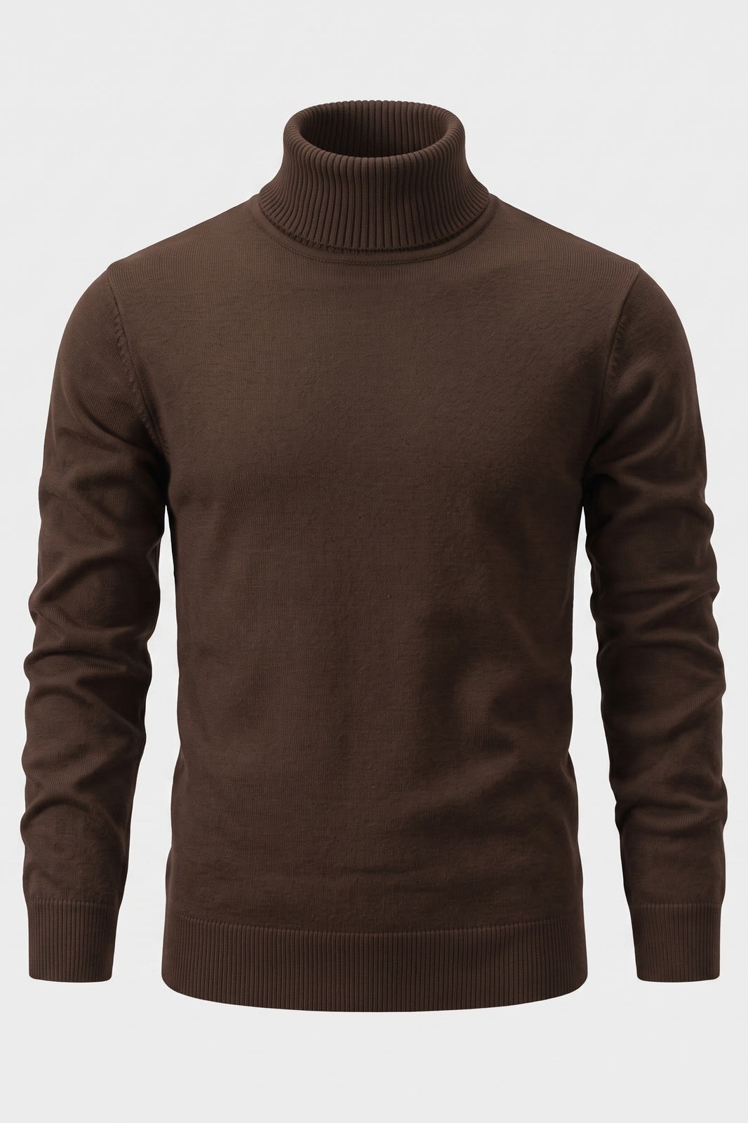 Renfold - Mens Ribbed Turtleneck Sweater Smart Casual Wear