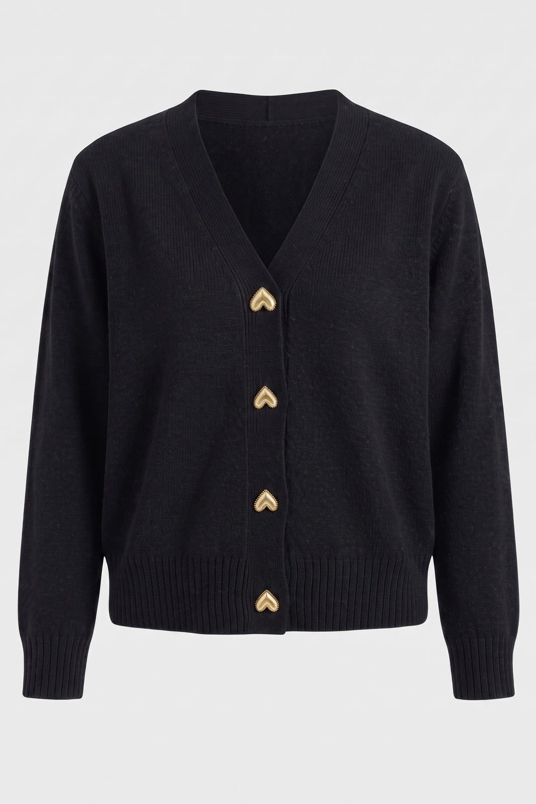 Corvette - Cropped V-Neck Cardigan Office And Weekend Layering