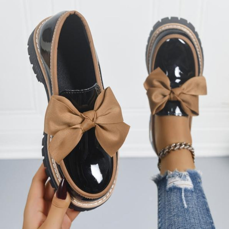 Bellamora - Bow Detail Patent Loafers Everyday Wear — view 2 of 6