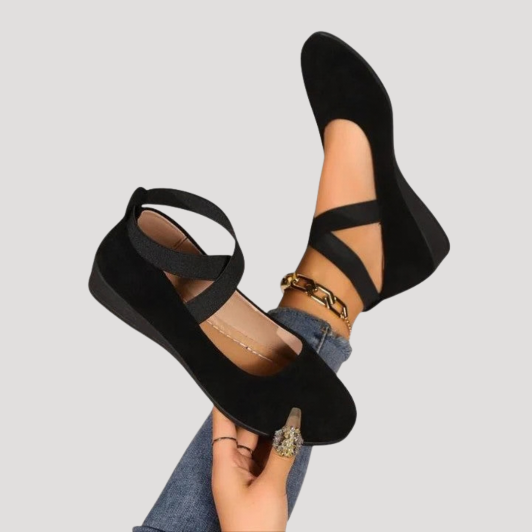 Verabel - Mary Jane Comfort Wedge Flat Shoes