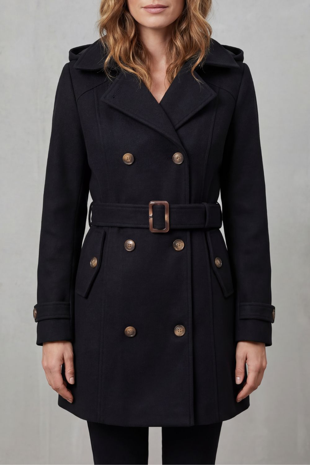 Verelda - Hooded Trench Coat For Everyday Layering