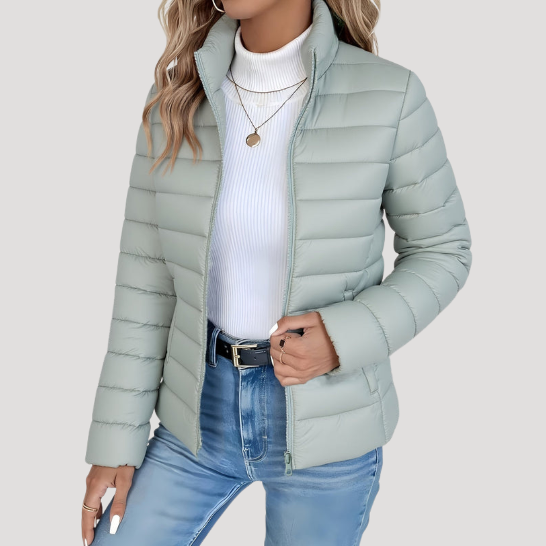 Corveta - Quilted Zip Up Jacket Autumn Winter Layering