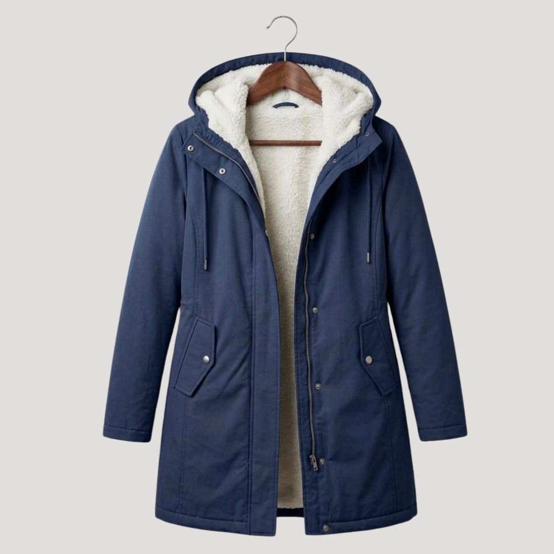 Coldharra - Fleece Lined Hooded Parka Coat Winter Wear