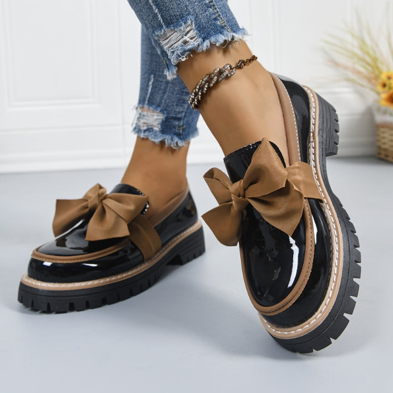 Bellamora - Bow Detail Patent Loafers Everyday Wear — view 6 of 6