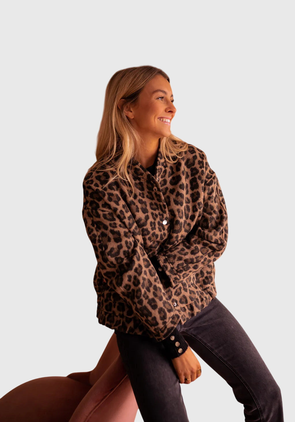 Ferallis - Leopard Print Statement Jacket Everyday Wear