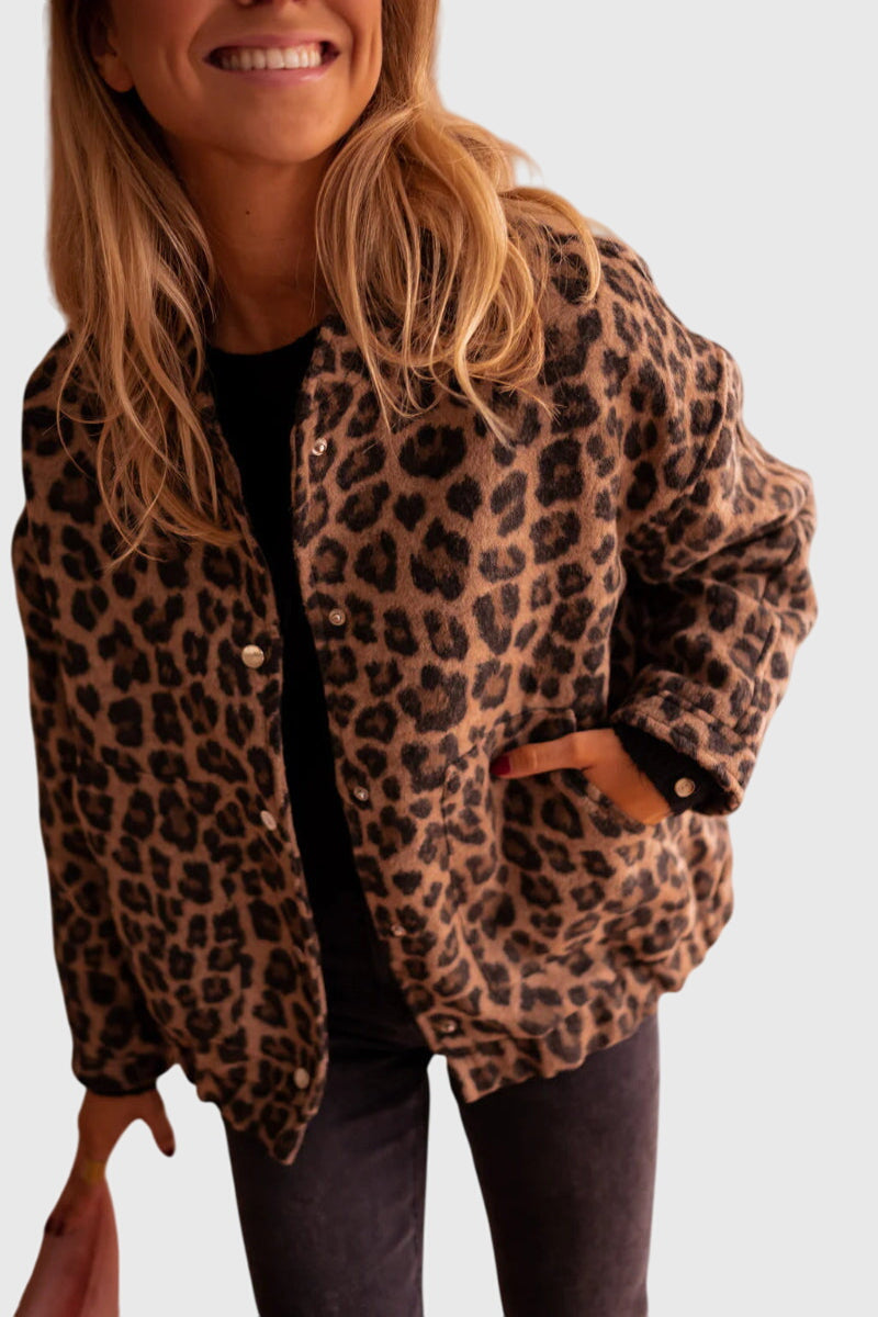 Ferallis - Leopard Print Statement Jacket Everyday Wear — view 5 of 9