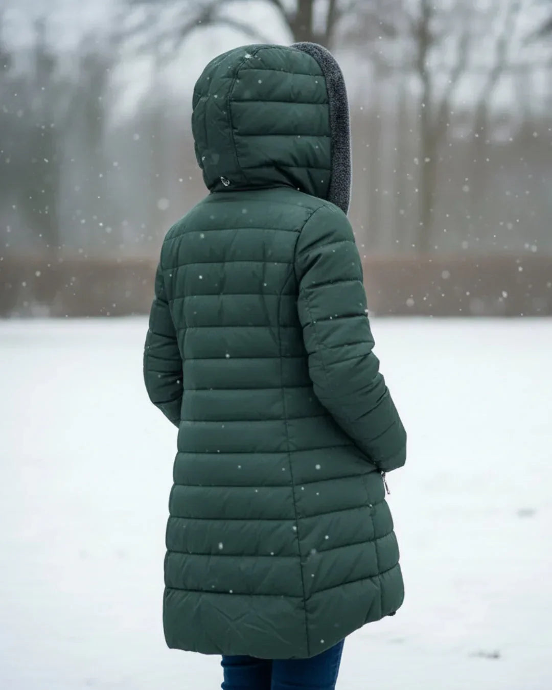 Winterly - Long Quilted Winter Jacket Cold Weather Wear — view 10 of 10