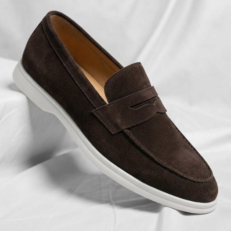 Faringdale - Suede Penny Loafers Everyday Smart Casual Wear — view 6 of 10