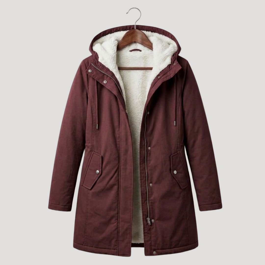 Coldharra - Fleece Lined Hooded Parka Coat Winter Wear — view 3 of 8