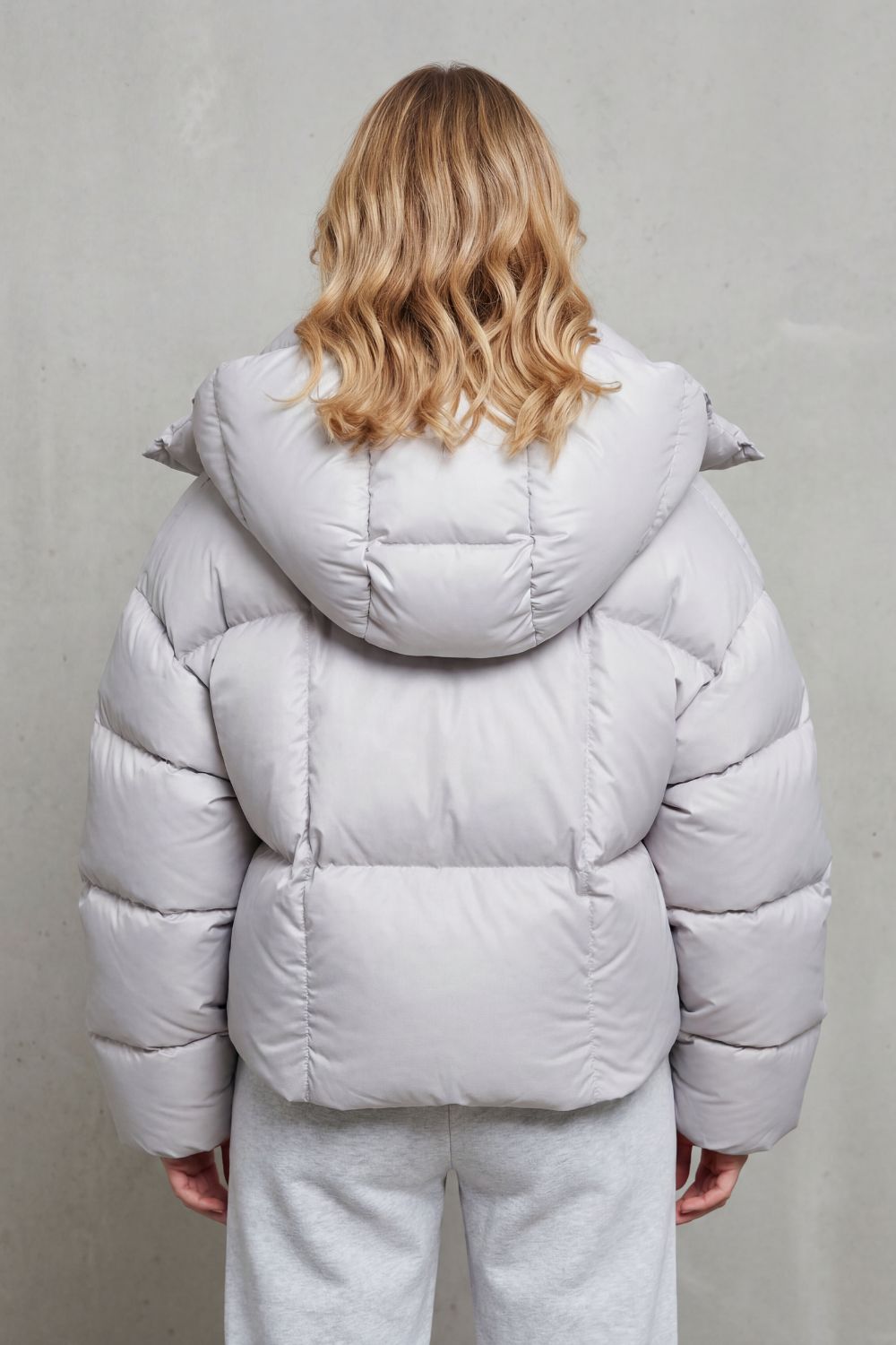Cropped Puffer Jacket Women's Lightweight Warm Winter Coat — view 3 of 6