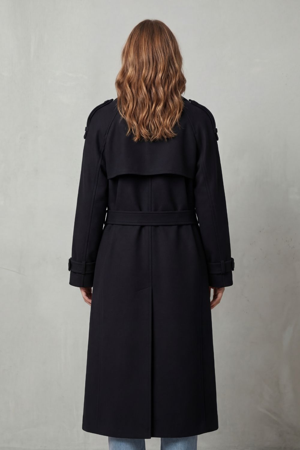 Ostrella - Oversized Wool Trench Coat Everyday Layering — view 3 of 5