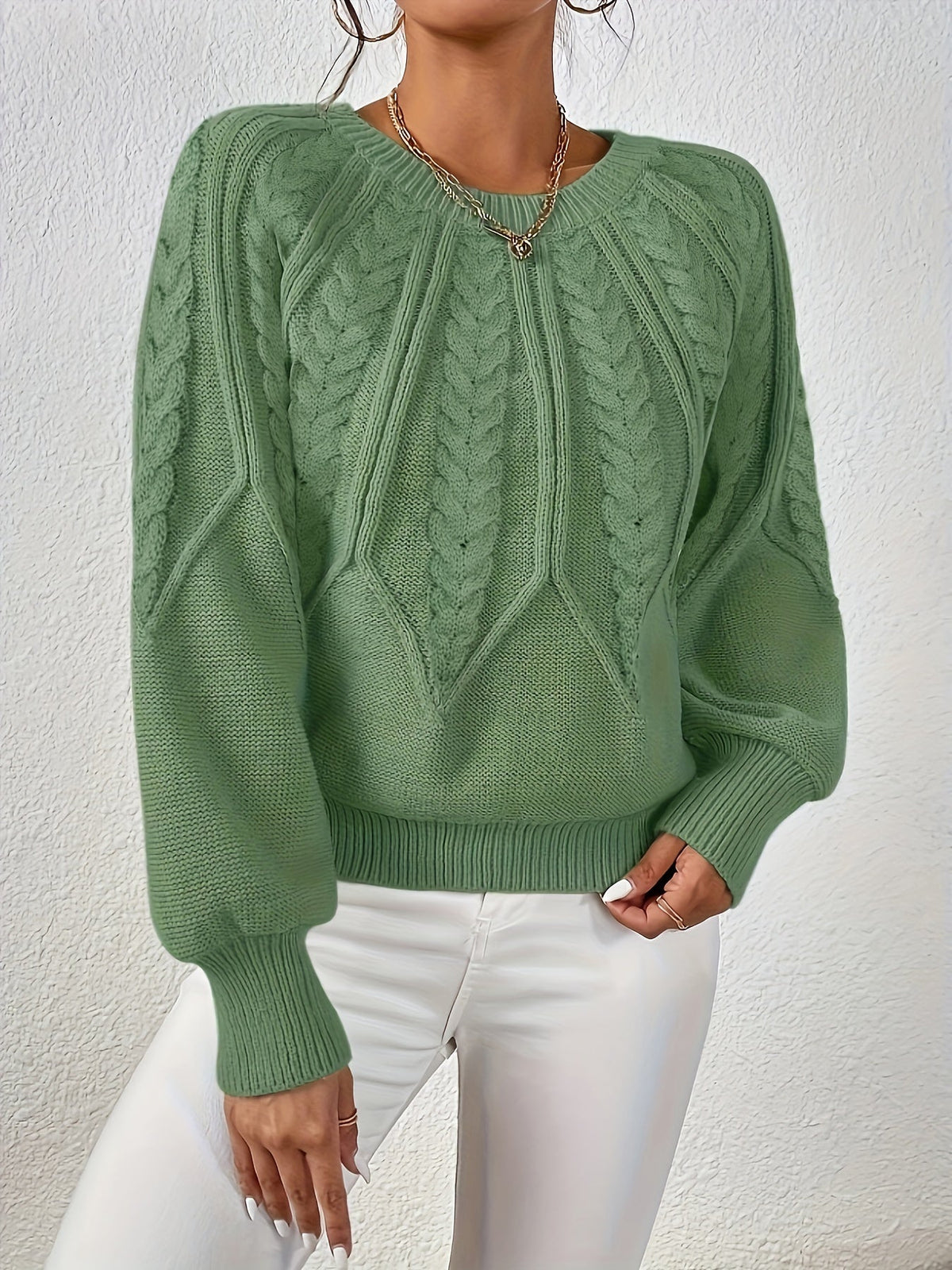 Larkspire - Cable Knit Sweater For Everyday Wear — view 3 of 10