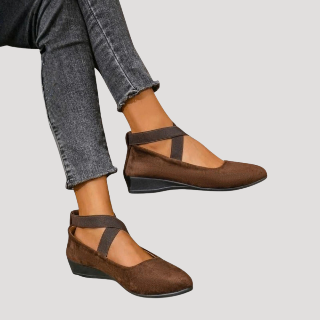 Verabel - Mary Jane Comfort Wedge Flat Shoes — view 2 of 4