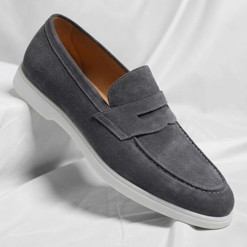 Faringdale - Suede Penny Loafers Everyday Smart Casual Wear — view 3 of 10