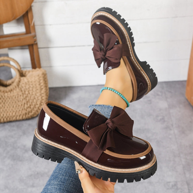 Bellamora - Bow Detail Patent Loafers Everyday Wear — view 5 of 6