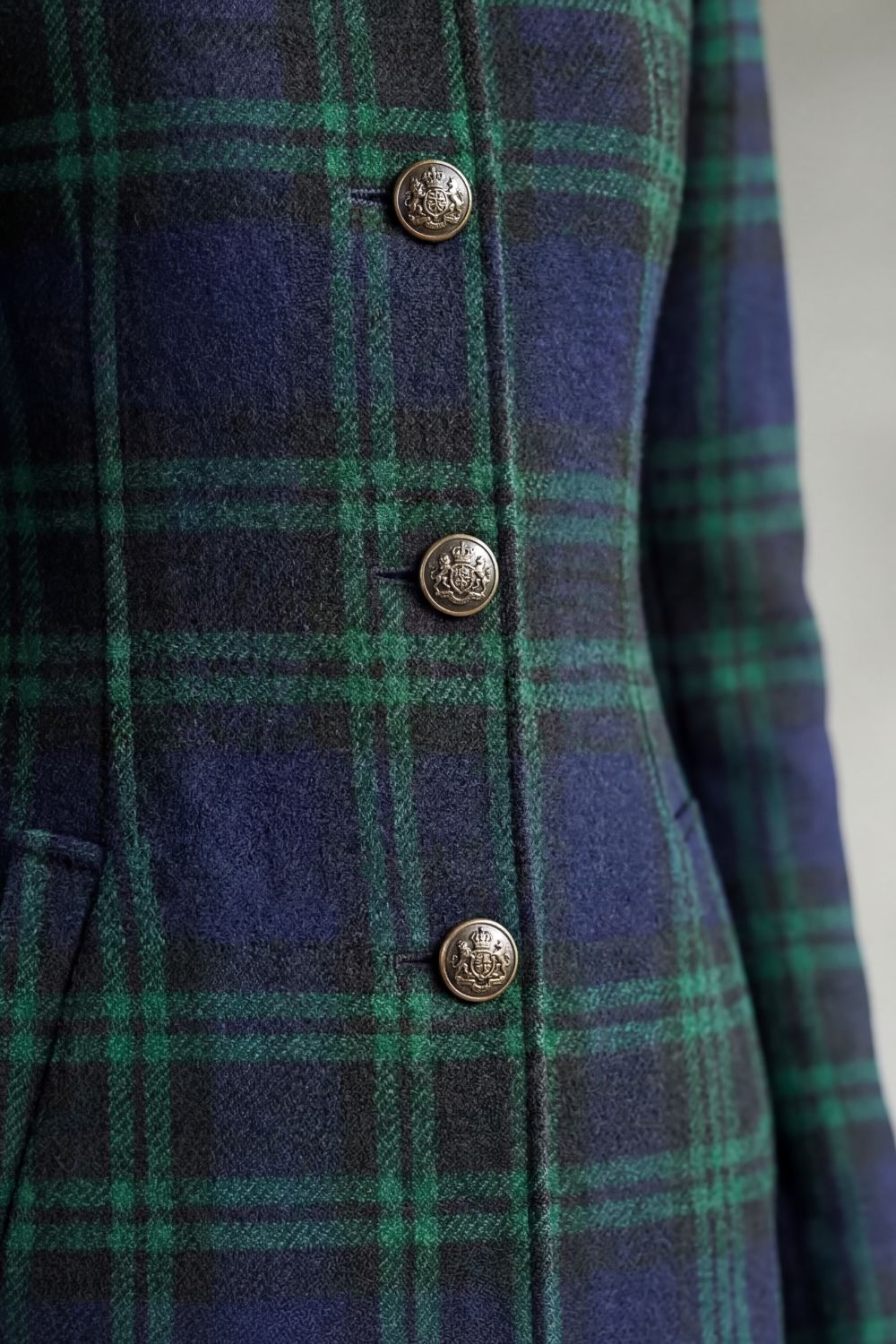 Blackwatch - Wool Blend Check Coat Everyday Winter Layering — view 5 of 5