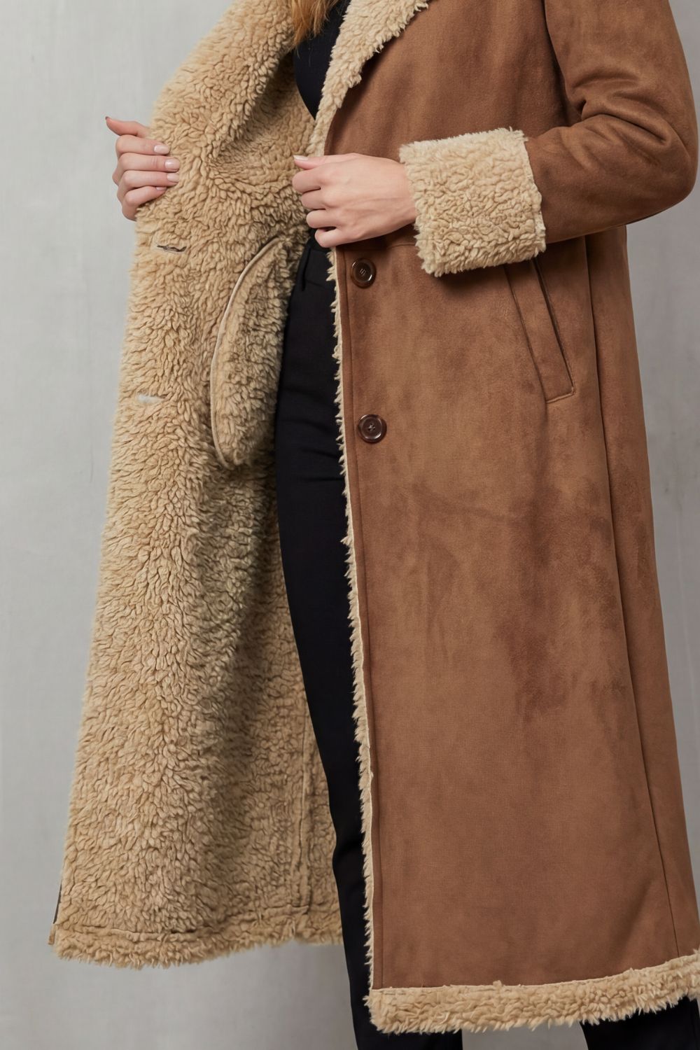 Wyndover - Long Shearling Lined Winter Coat — view 5 of 6
