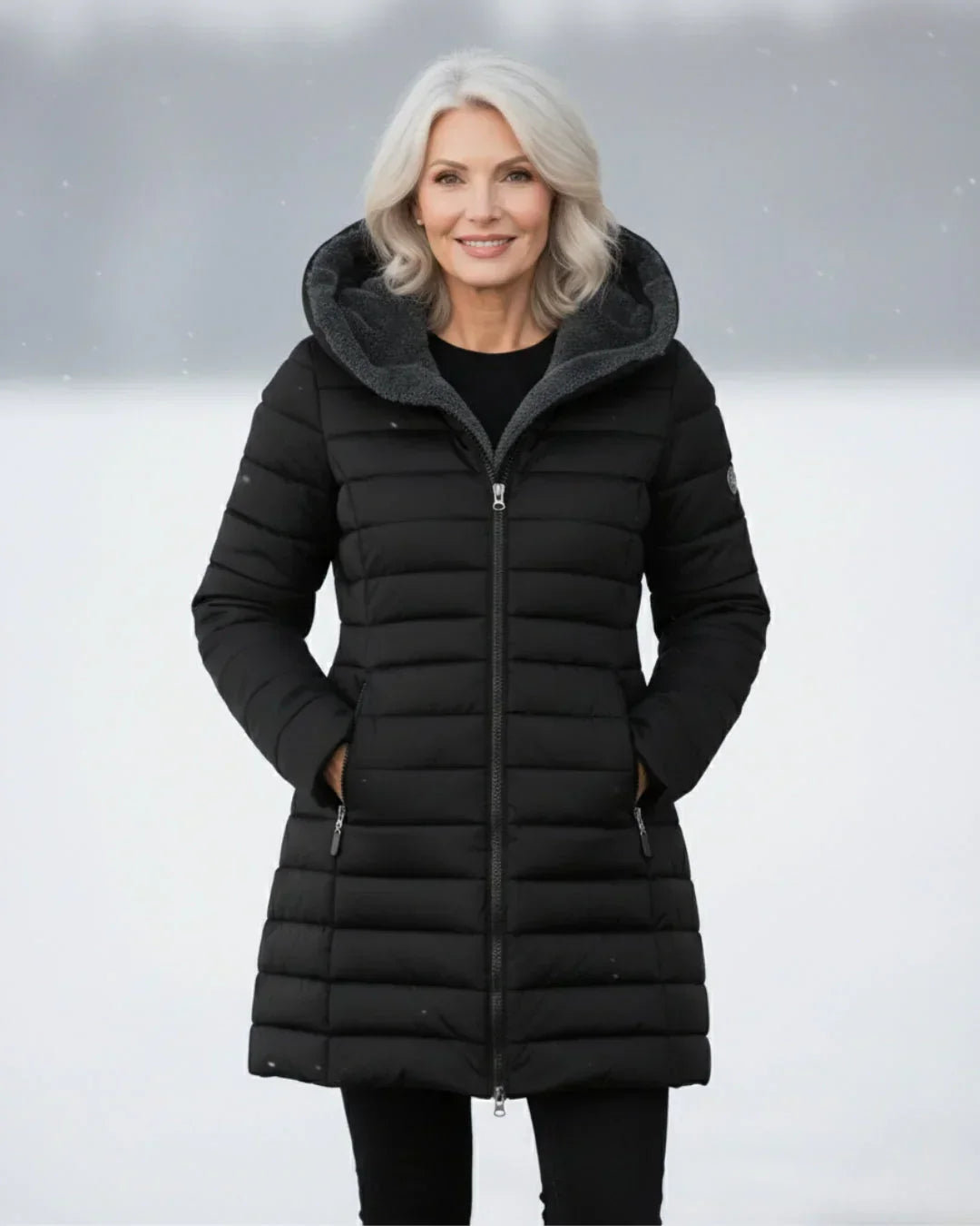 Winterly - Long Quilted Winter Jacket Cold Weather Wear — view 3 of 10