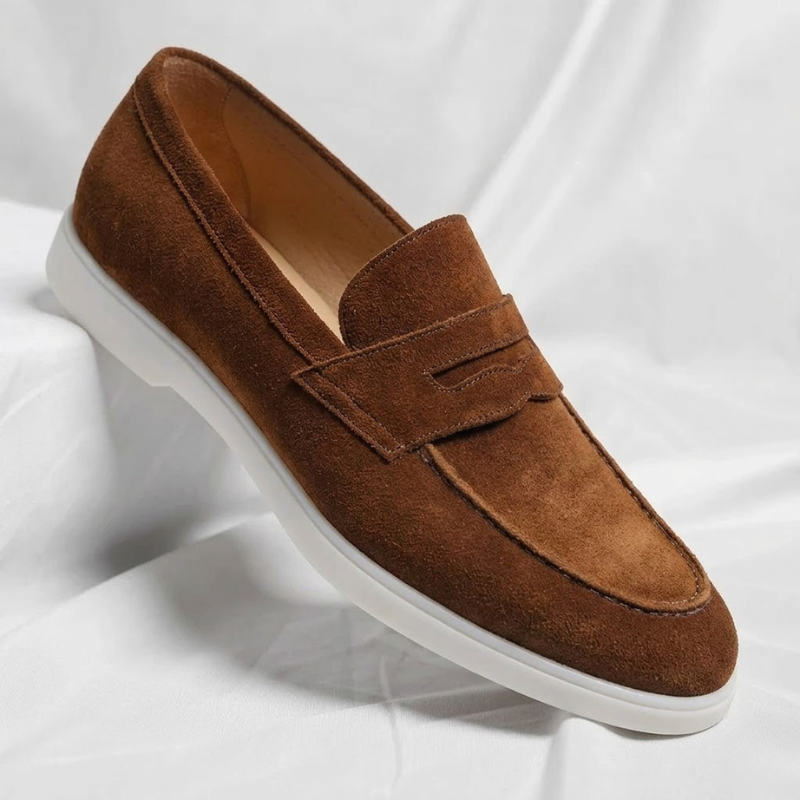Faringdale - Suede Penny Loafers Everyday Smart Casual Wear — view 5 of 10