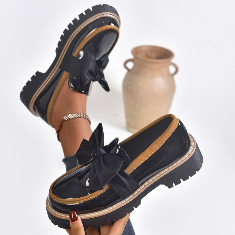 Bellamora - Bow Detail Patent Loafers Everyday Wear — view 4 of 6