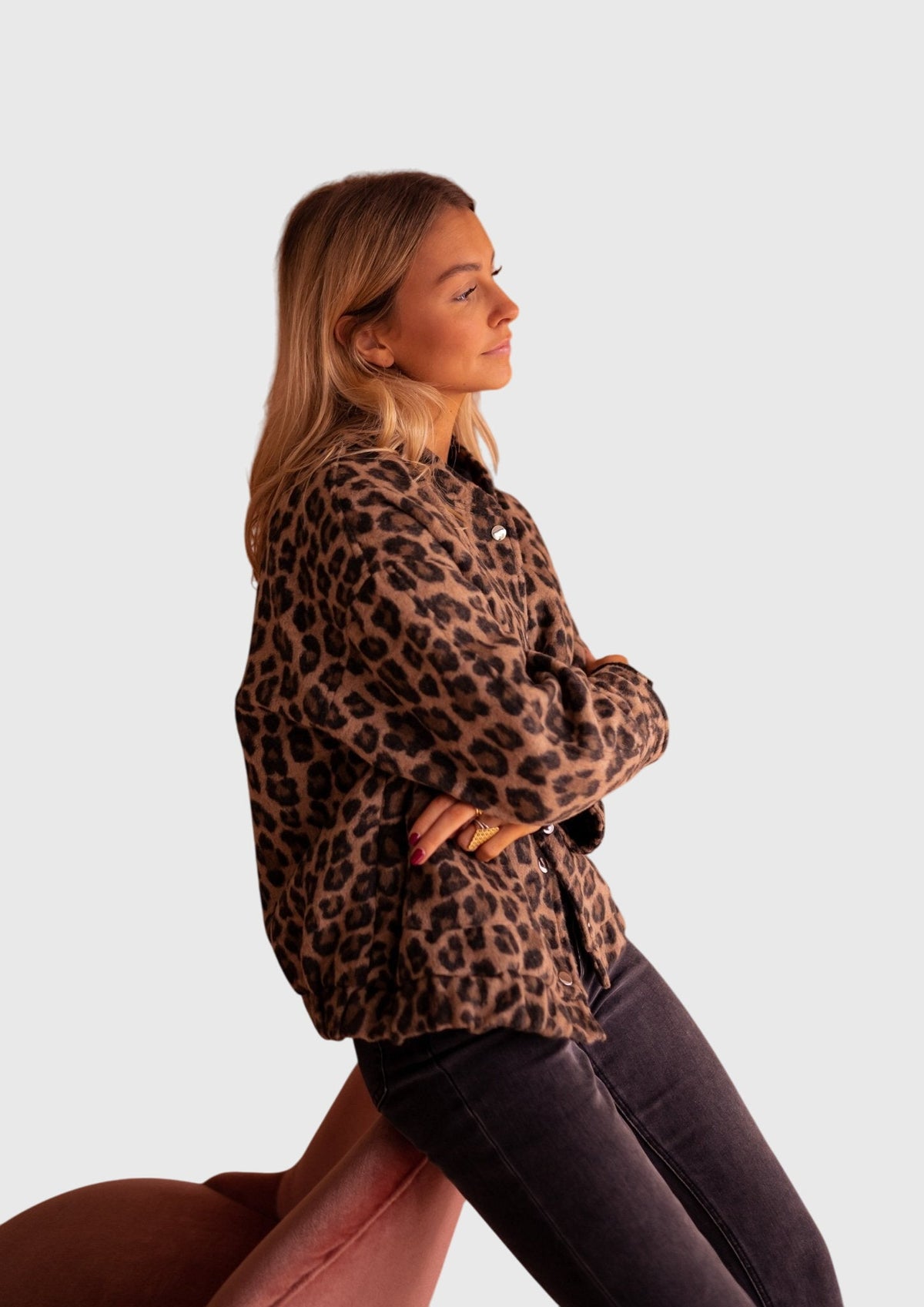 Ferallis - Leopard Print Statement Jacket Everyday Wear — view 9 of 9