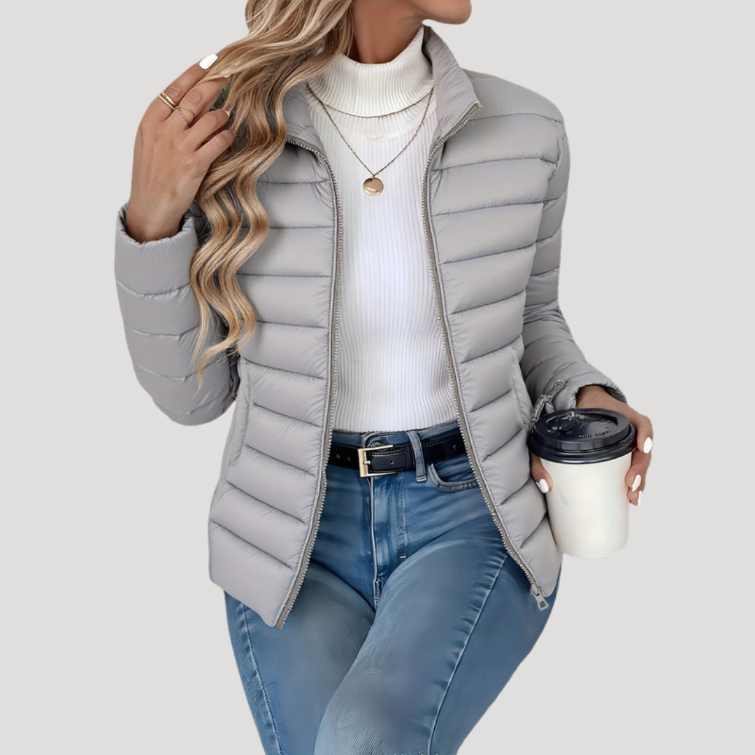 Corveta - Quilted Zip Up Jacket Autumn Winter Layering — view 6 of 8