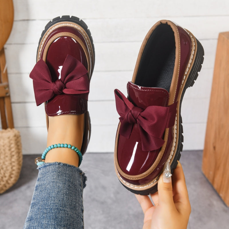 Bellamora - Bow Detail Patent Loafers Everyday Wear — view 3 of 6