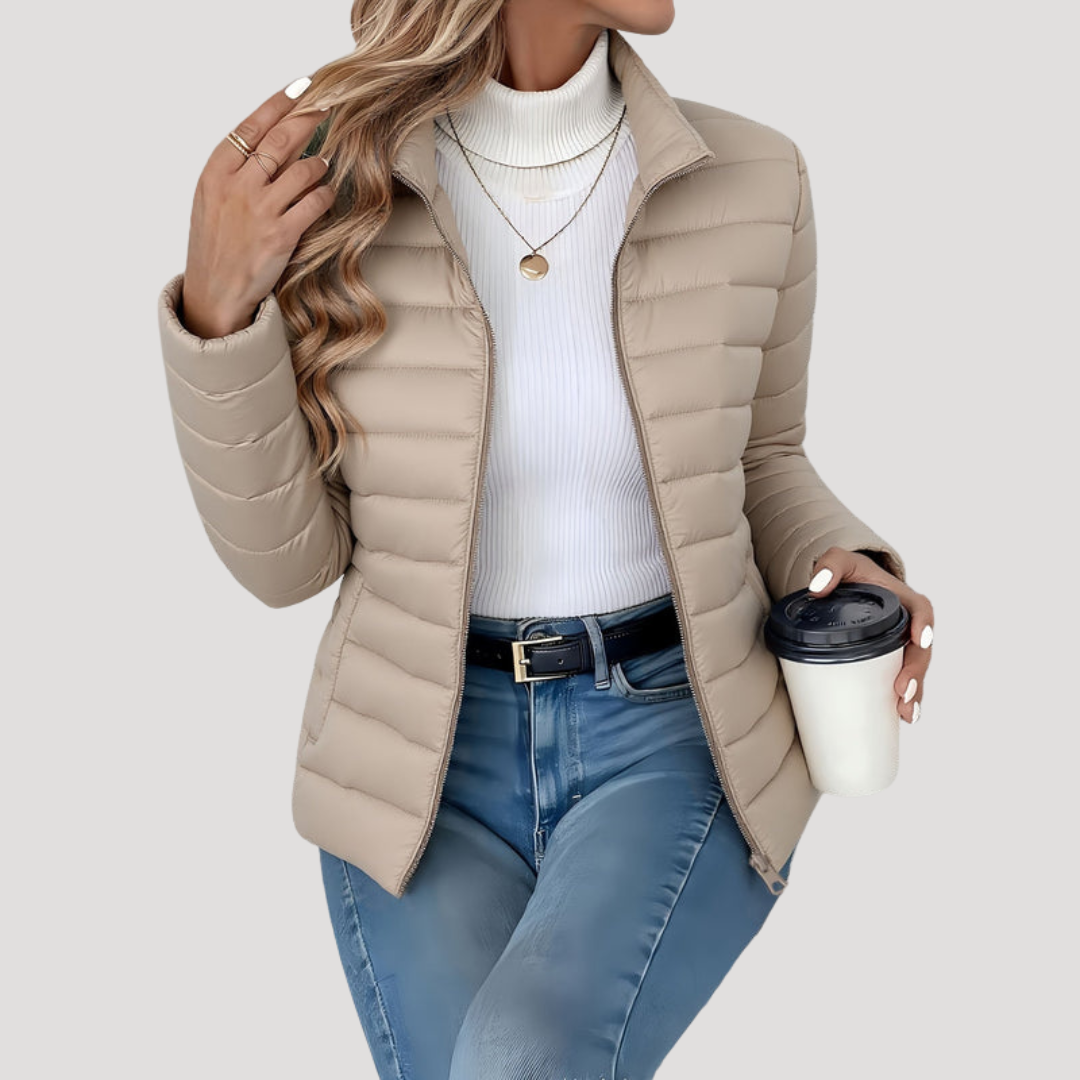 Corveta - Quilted Zip Up Jacket Autumn Winter Layering — view 7 of 8