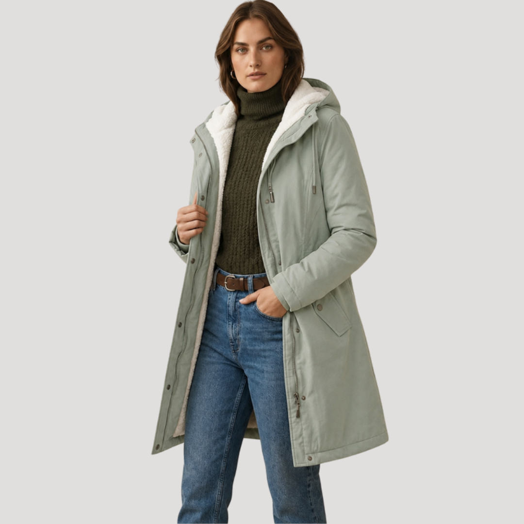 Coldharra - Fleece Lined Hooded Parka Coat Winter Wear — view 7 of 8