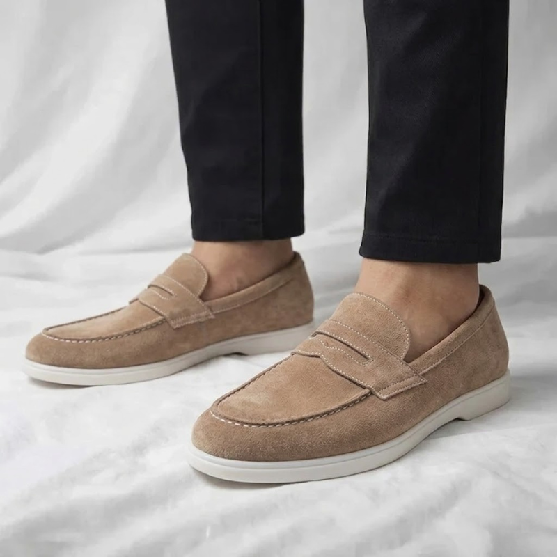 Faringdale - Suede Penny Loafers Everyday Smart Casual Wear — view 8 of 10