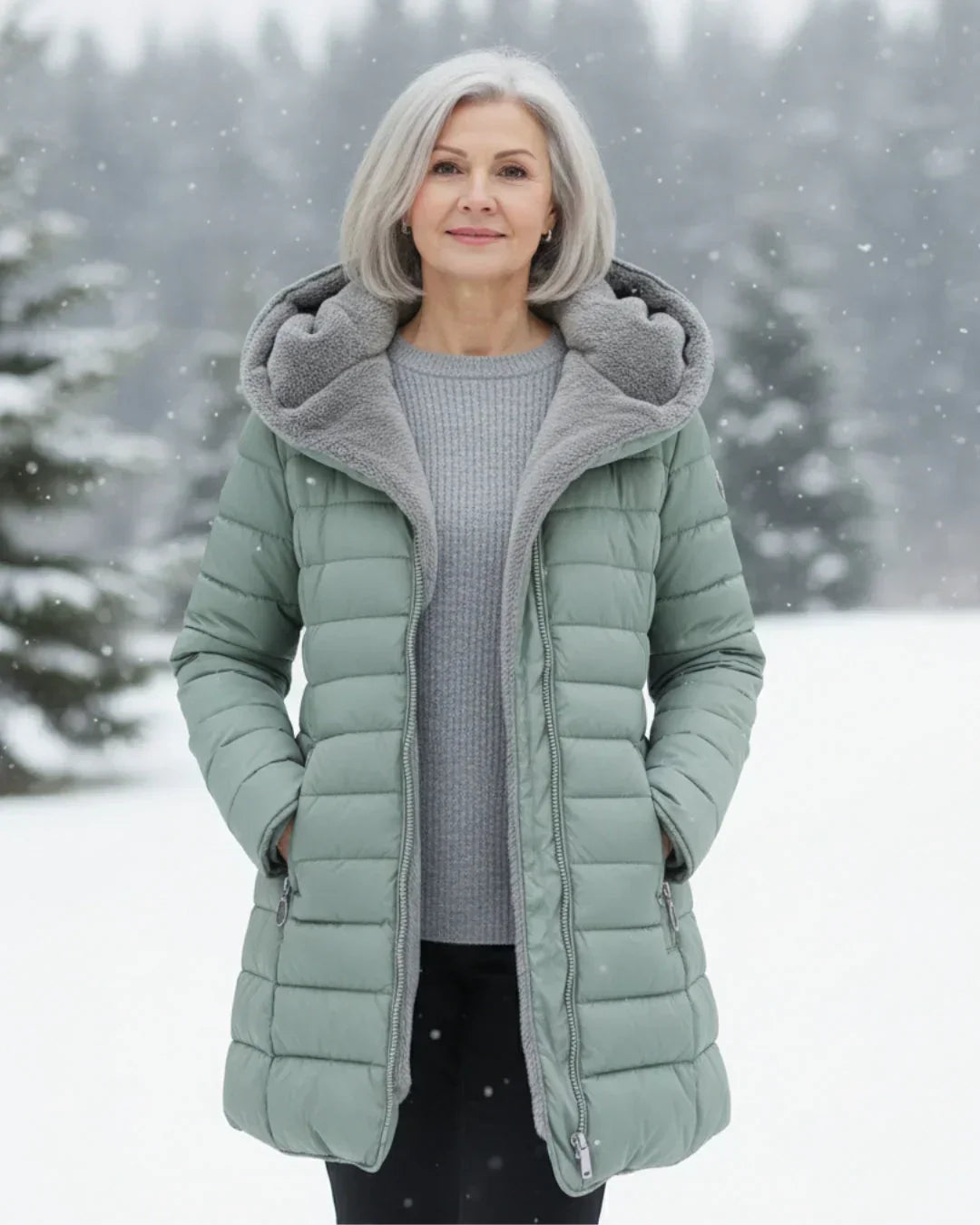 Winterly - Long Quilted Winter Jacket Cold Weather Wear