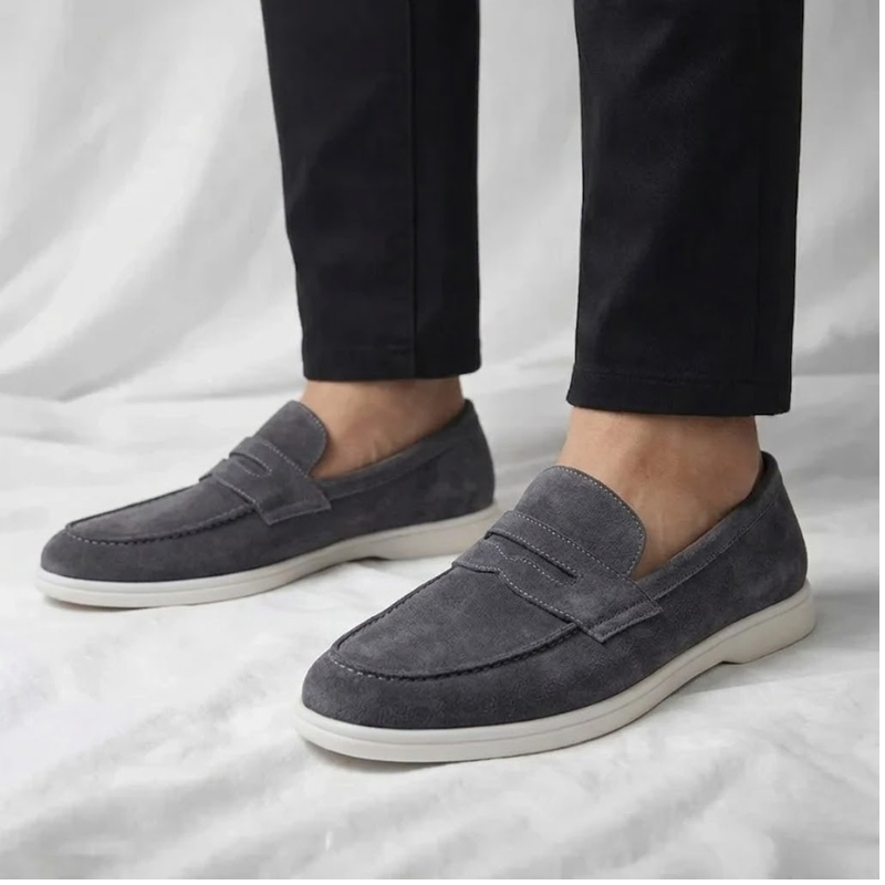 Faringdale - Suede Penny Loafers Everyday Smart Casual Wear — view 9 of 10
