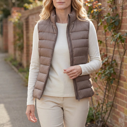AerGilet - Lightweight Quilted Womens Gilet Transitional Weather Layering