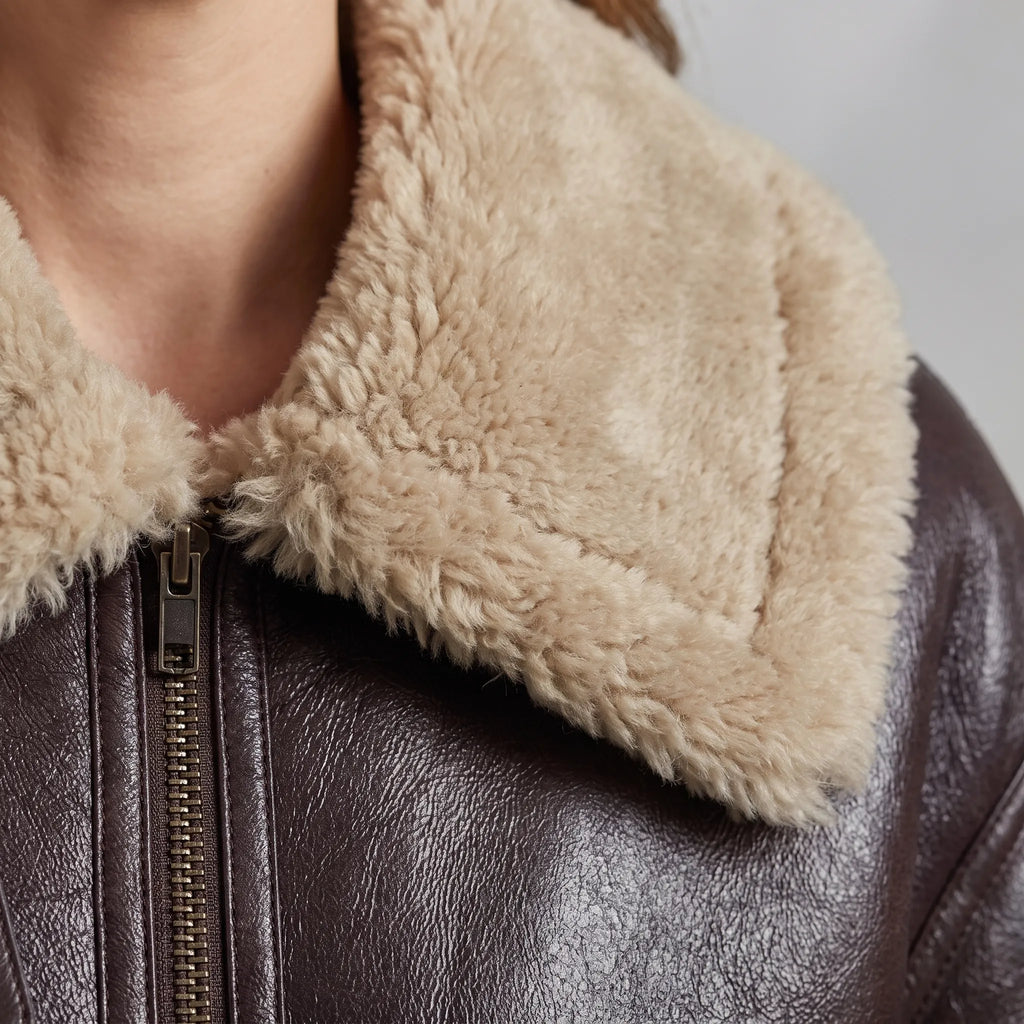 AeroCropped - Reversible Cropped Aviator Jacket Cool Weather Layering