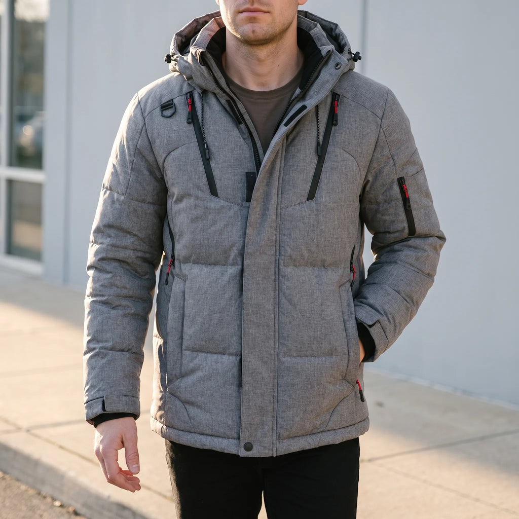 AeroPuffer - Quilted Men's Puffer Jacket Cold Weather Layering