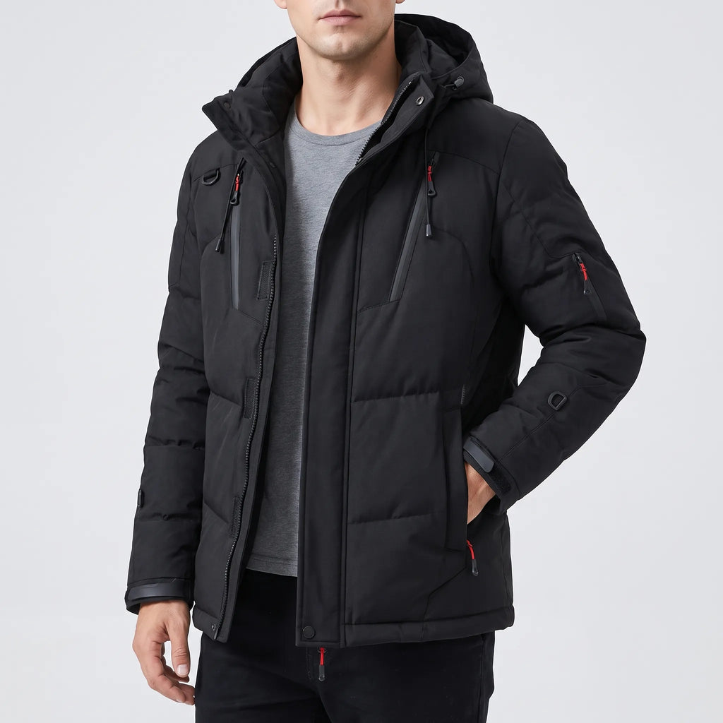 AeroPuffer - Quilted Men's Puffer Jacket Cold Weather Layering