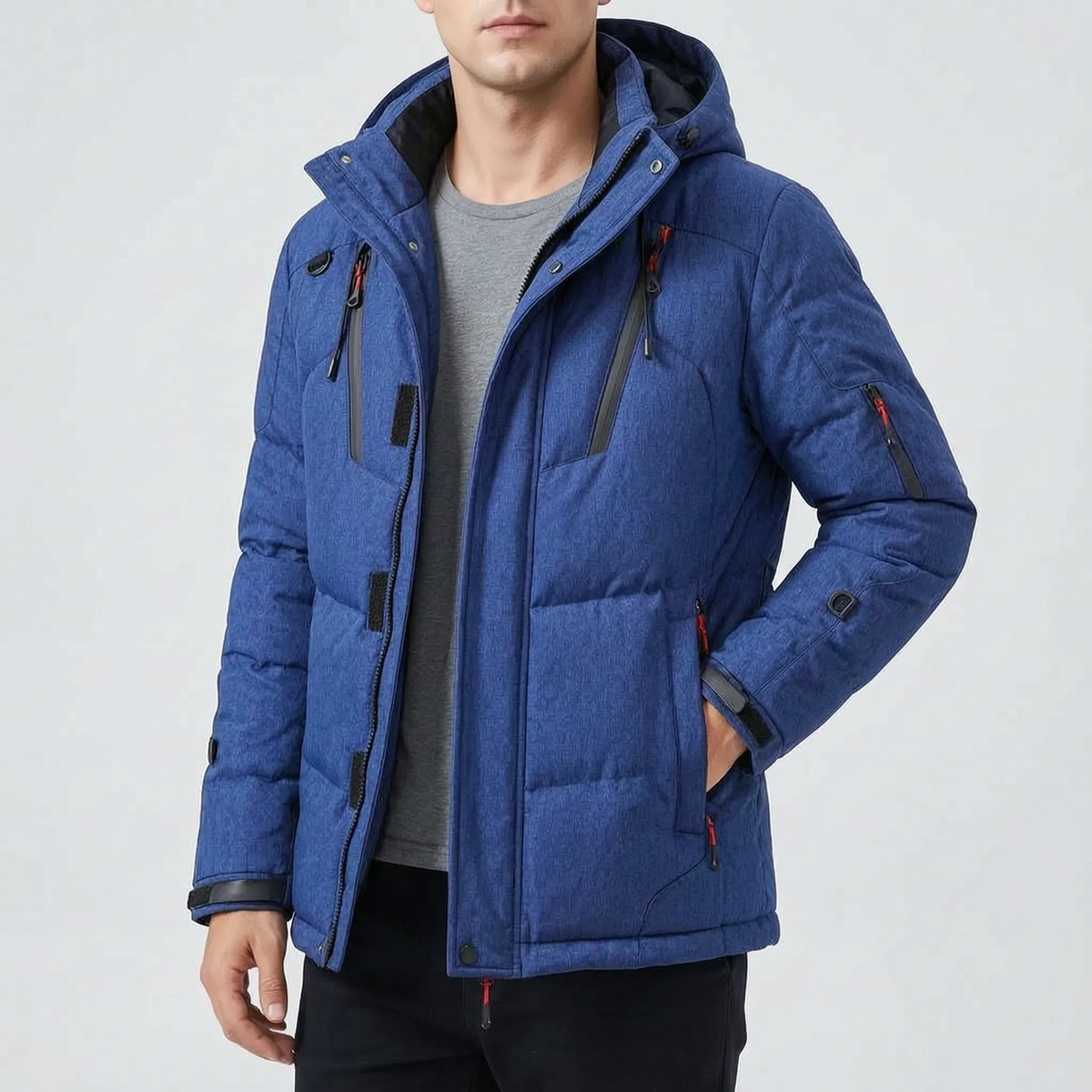 AeroPuffer - Quilted Men's Puffer Jacket Cold Weather Layering