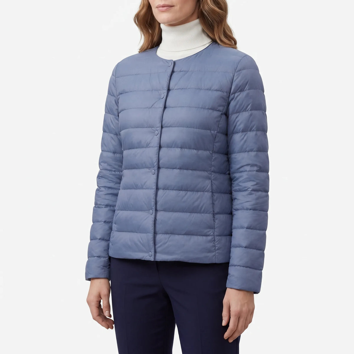 Aerolys - Collarless Lightweight Quilted Jacket Daily Commuting