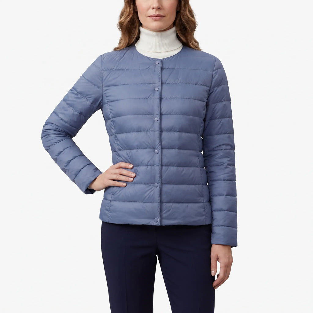 Aerolys - Collarless Lightweight Quilted Jacket Daily Commuting