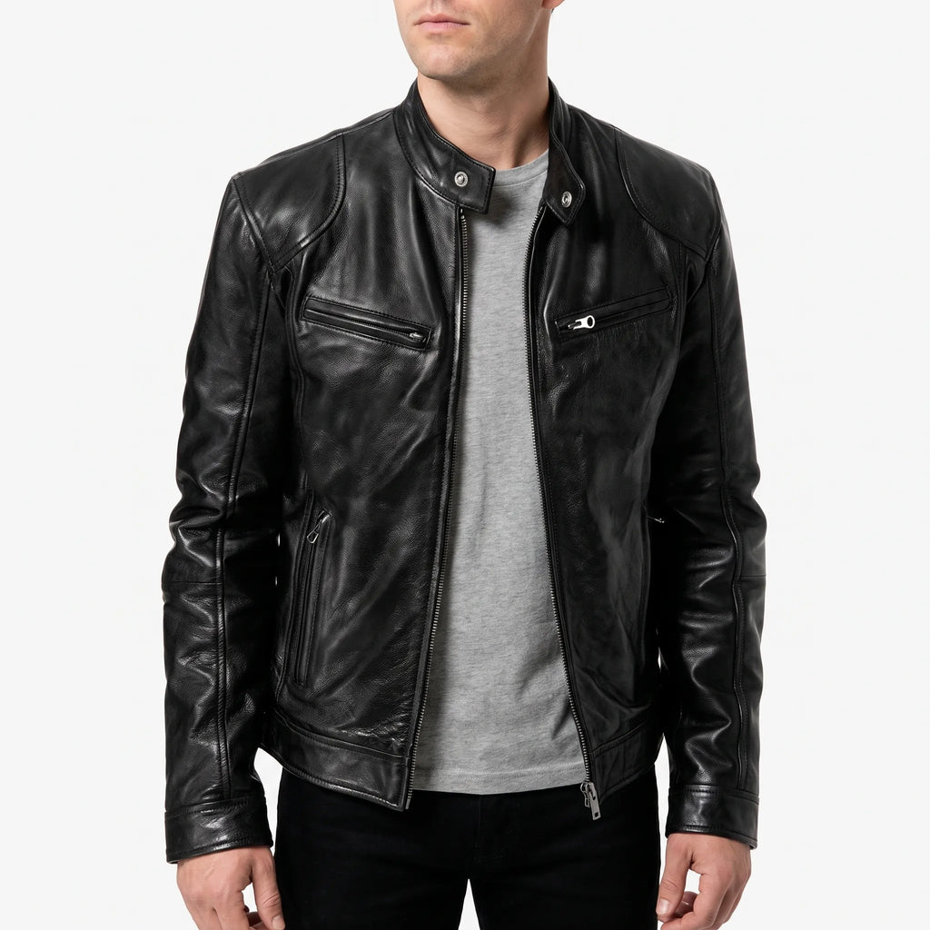 Aerozip - Men's Structured Zip-Up Jacket Casual Evening Wear
