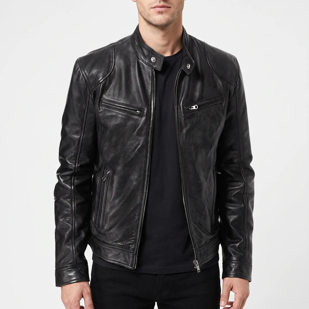 Aerozip - Men's Structured Zip-Up Jacket Casual Evening Wear