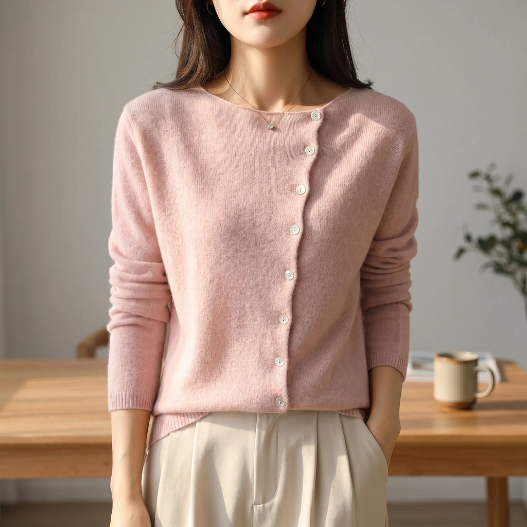 AstraKnit - Asymmetric Knitted Jumper Casual Layering