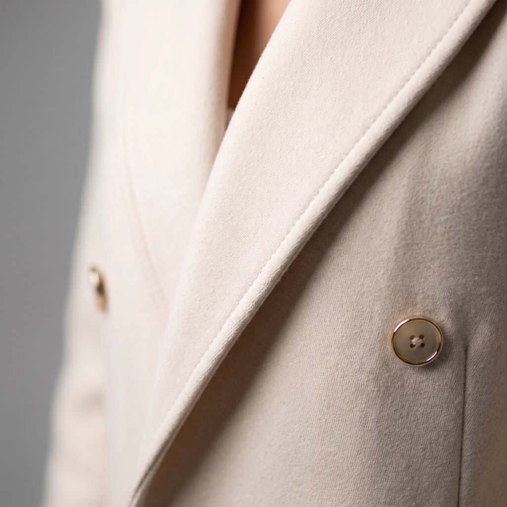 AuraCoat - Double-Breasted Womens Overcoat Everyday Wear